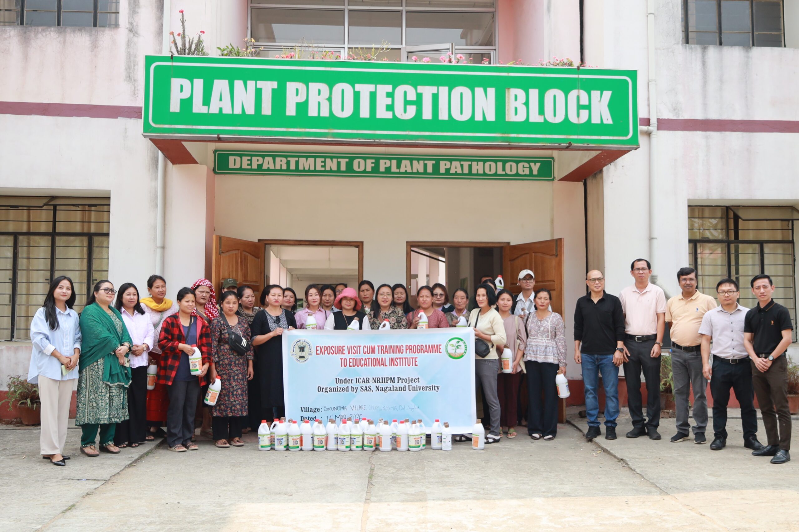 Exposure Visit Cum Training Programme For Farmers From Socunoma At Nagaland University